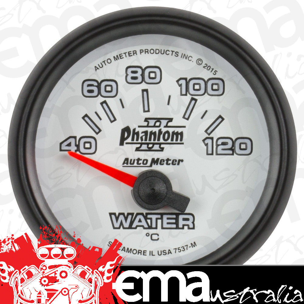 AutoMeter 7537-M 2-1/16" WATER TEMP, 40-120 C, PHANTOM II