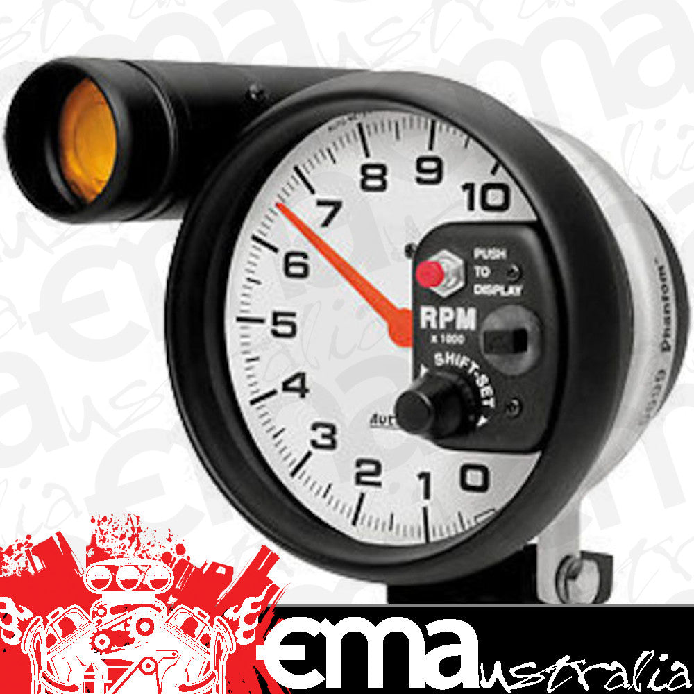 AutoMeter AU7599 Phantom II 5" Pedestal Mount Tacho 0-10000 RPM W/Shift Light