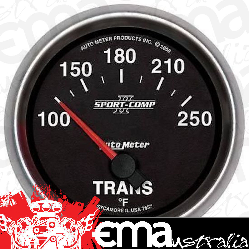 AutoMeter AU7657 Sport-Comp II 2-5/8" Elec Transmission Temp Gauge 100-250F
