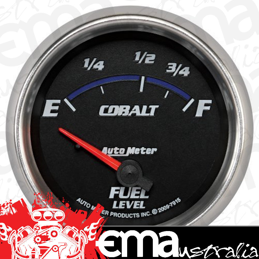AutoMeter AU7915 Cobalt Fuel Level Gauge 2-5/8" Short Sweep Elec Ford 73 OHMS Empty/10 OHMS Full