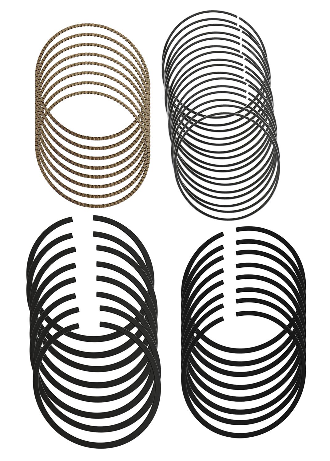 TSRCR100935 TSRCR100935 Piston Rings, Plasma-moly, 4.030 in. Bore, 1.5mm, 1.5mm, 3.0mm Thickness, 8-Cylinder, Set ()