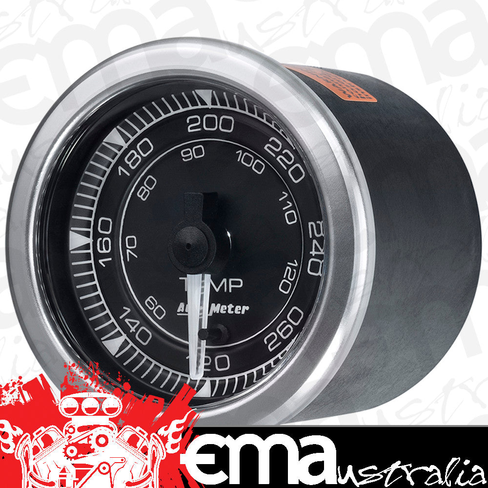 AutoMeter AU8154 Chrono Temprature Gauge 2-1/16" Black Dial Full Sweep Elec 120-280????F