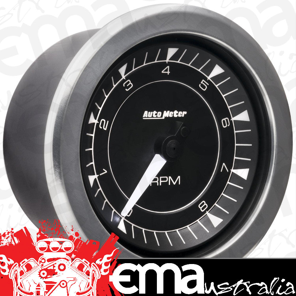 AutoMeter 8197 3-3/8" TACHOMETER 8K RPM IN-DASH CHRONO