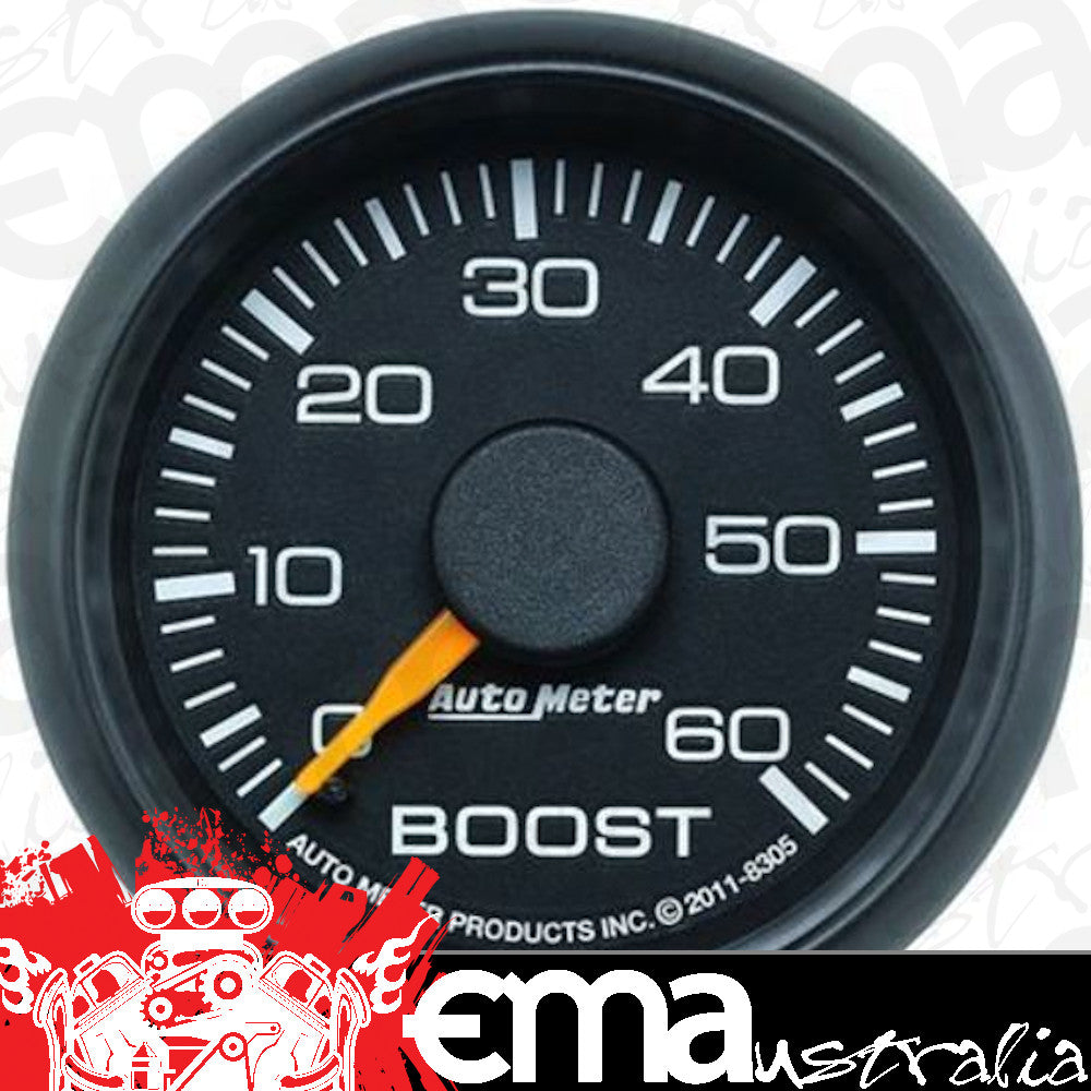 AutoMeter AU8305 Gauge Factory Match Analog Boost Pressure 0-60 PSI 2-1/16" Black Face