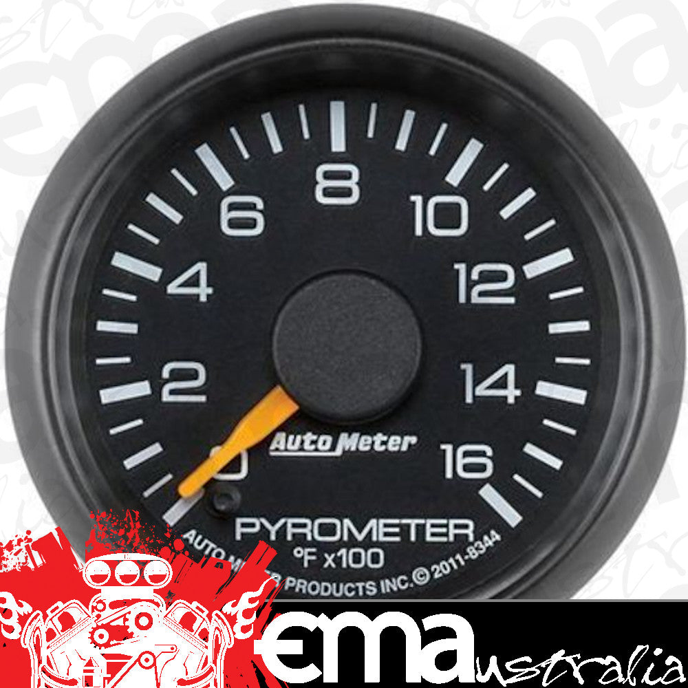 AutoMeter AU8344 Gauge Pyrometer 0-1600???? F 2-1/16" Factory Style Elecal Kit