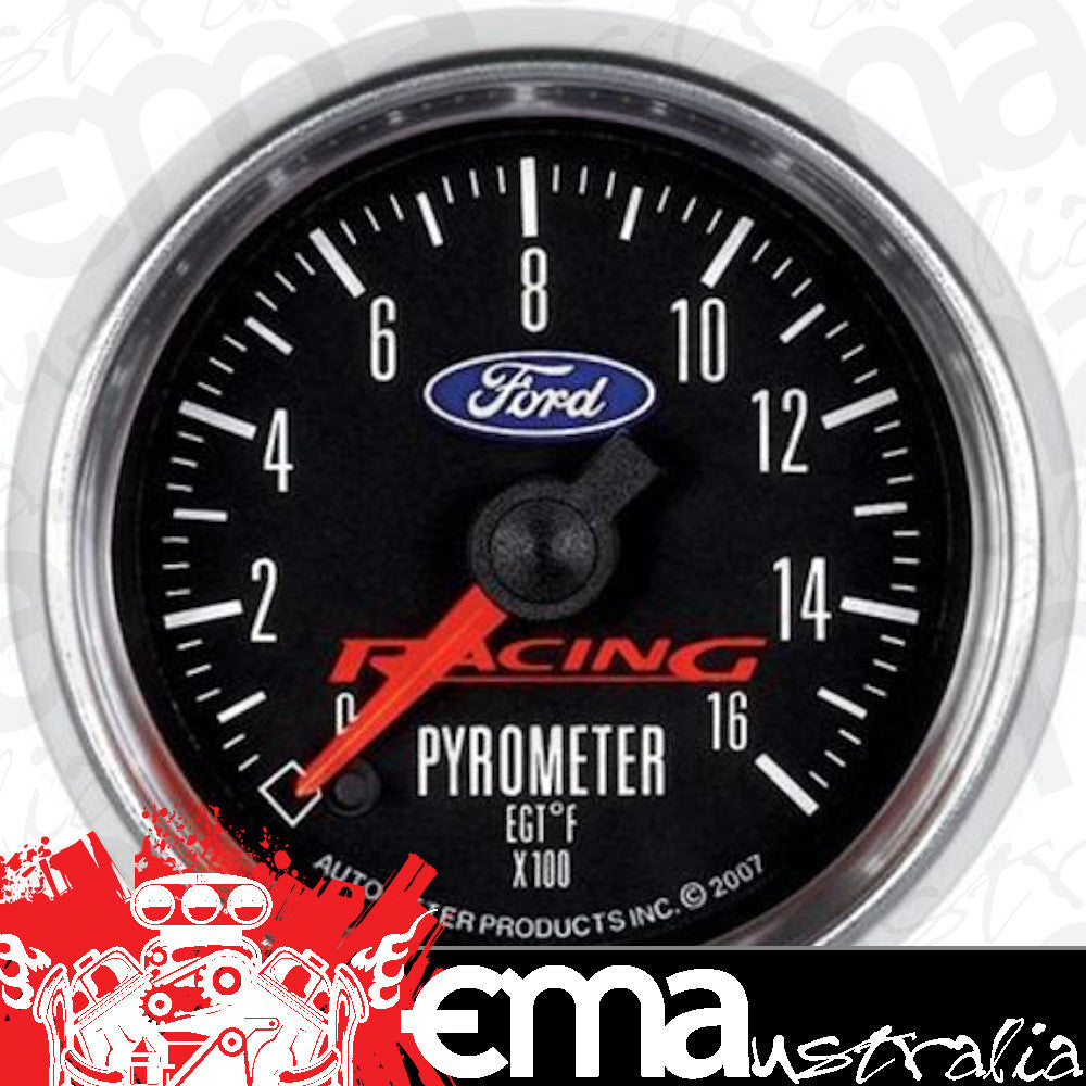 AutoMeter AU880078 Ford Logo Pyrometer 0-1600¶ø F 2-1/16" Analog Elecal