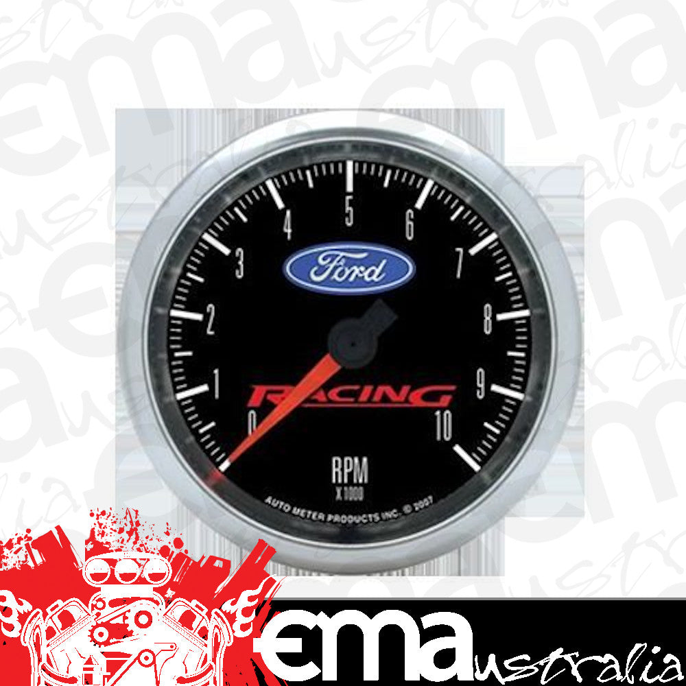 AutoMeter AU880084 Ford Racing 3-3/4" In-Dash Tacho 0-10000 RPM