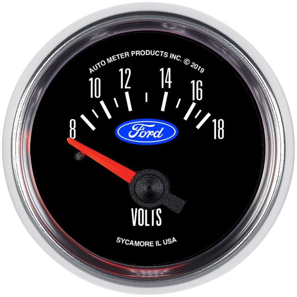 AutoMeter 880823 2-1/16" VOLTMETER, 8-18V, FORD