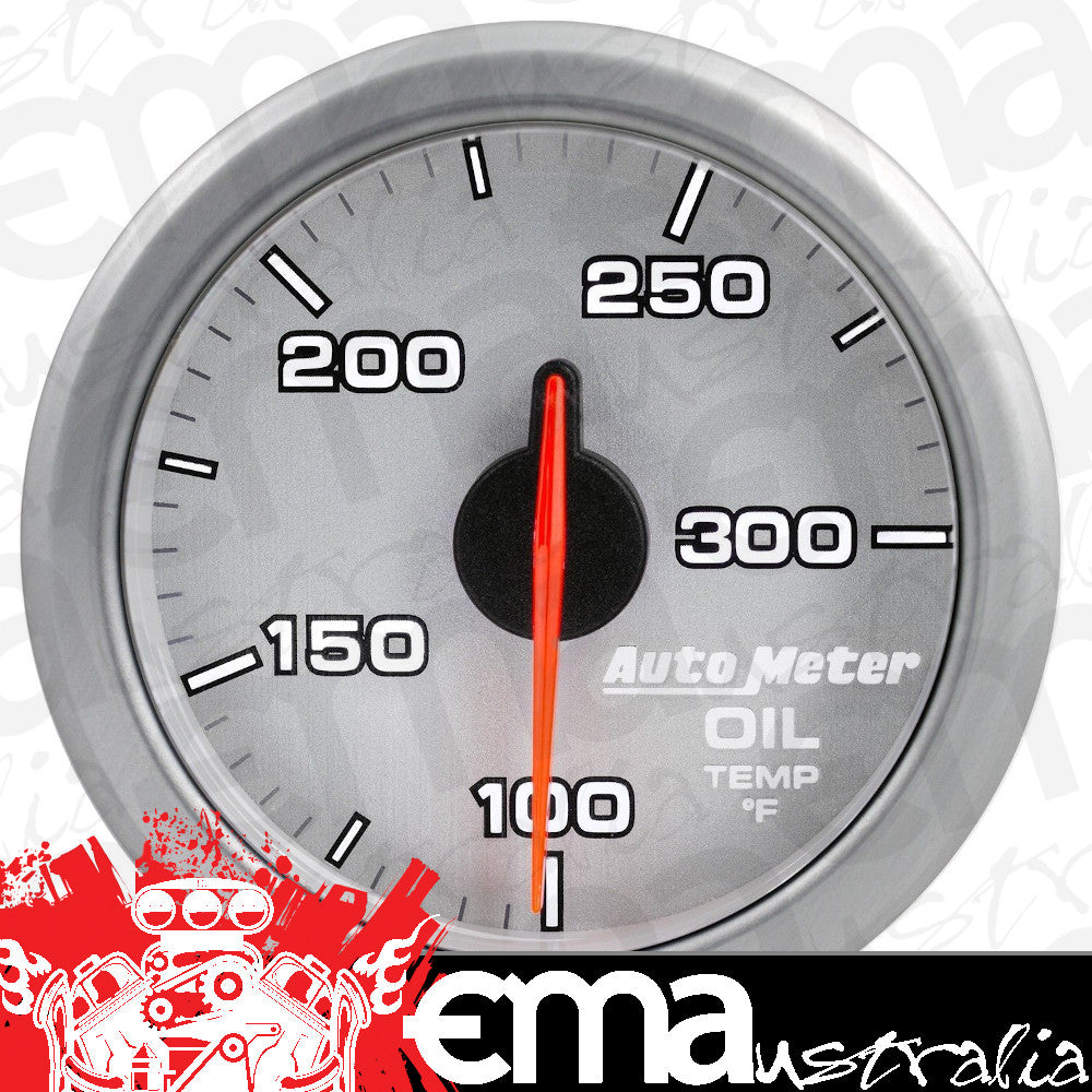 AutoMeter AU9140-UL Airdrive 2-1/16" Elec Oil Temperature Gauge 100-300¶øF Silver