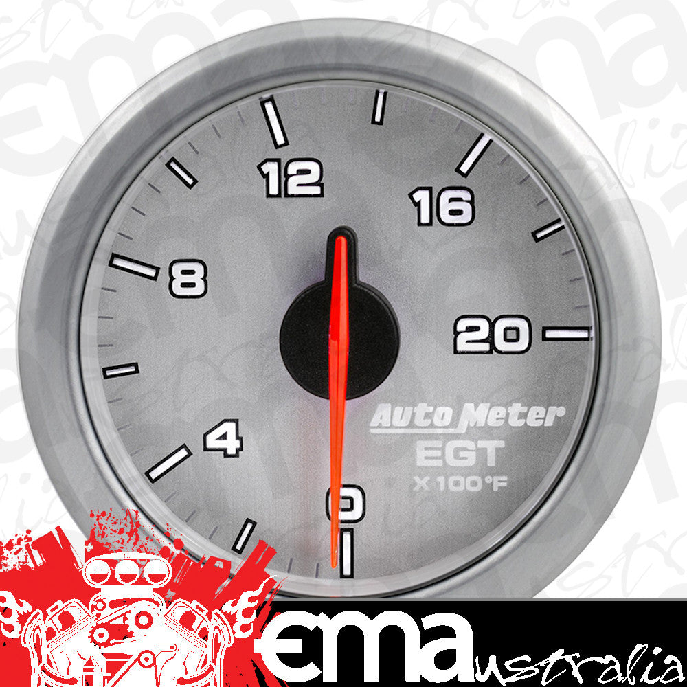 AutoMeter 9145-UL 2-1/16" E.G.T, 0-2000'F, AIRDRIVE, SILVER