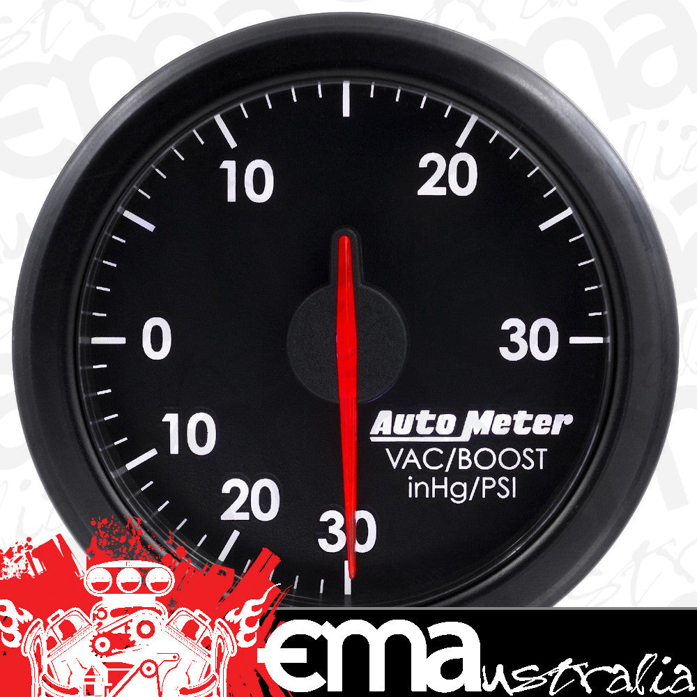 AutoMeter 9159-T 2-1/16" BOOST/VAC, 30 IN HG/30 PSI, AIRDRIVE, BLACK