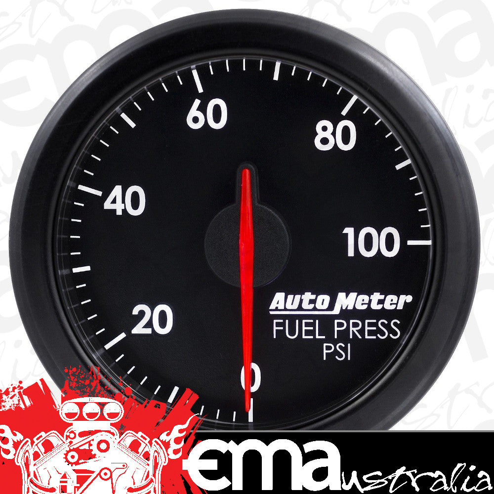 AutoMeter AU9171-T Airdrive 2-1/16" Elec Fuel Pressure Gauge 0-100 PSI Black