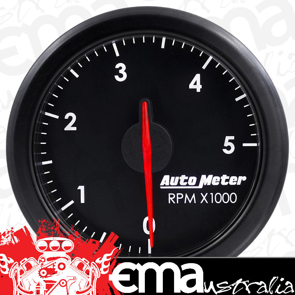 AutoMeter 9198-T 2-1/16" TACH, 0-5,000 RPM, AIRDRIVE, BLACK