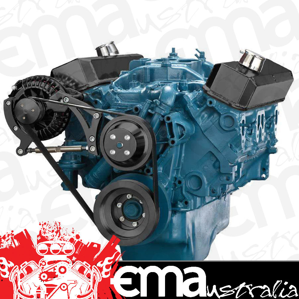 CVF B-360-SERPENTINE-ALT Stealth Black Small Block Chrysler Serpentine Conversion Alternator Only