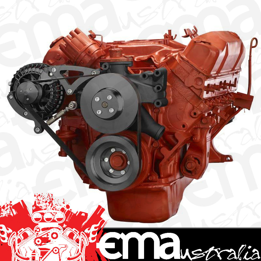 CVF Racing CVF-B-440-SERPENTINE-ALT B-440-SERPENTINE-ALT Black Big Block Chrysler Serpentine Conversion Alternator Only