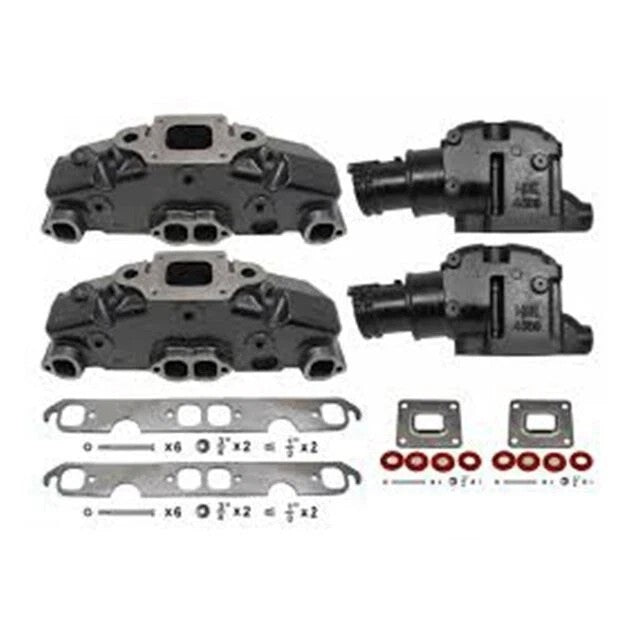 EMA-MERCRUISERKIT EMA-MERCRUISERKIT MERCRUISER 5.0 5.7 6.2 VORTEC DRY MANIFOLDS RISERS KIT SETS OF 2 x 4309 2 x 5735 ()