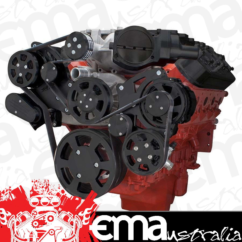 CVF Racing LSA LS9 GM LSA-B-WRAPTOR-AC Serpentine Pulley Conversion Kit