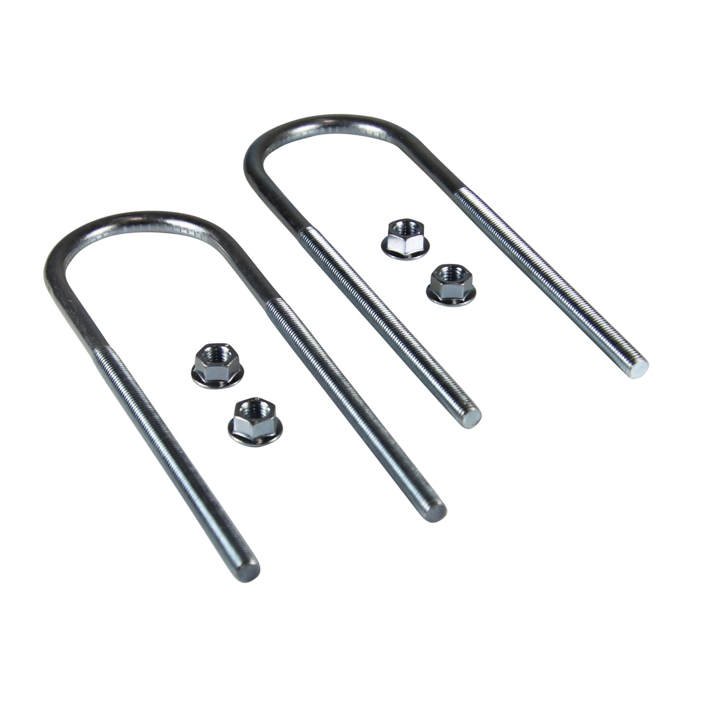 Differential U-Bolts 75mm ID, 12mm thread, 260mm Long with serrated nuts