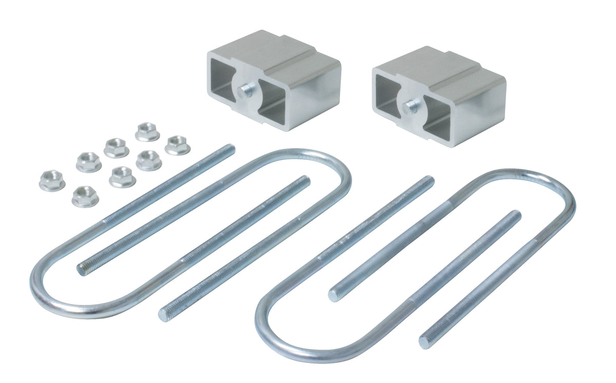 Lowering Block Kit 3" (75mm), 13mm Locating Pins, 75mmx12mm Ubolts - Mazda B2000/B2500/B2600/E1600/E2000, Chrysler Valiant Charger, Ford Courier/Econovan,Holden H Series, Mitsubishi Galant/Lancer, Ford Mustang 6 Cyl V8 70mm Axle