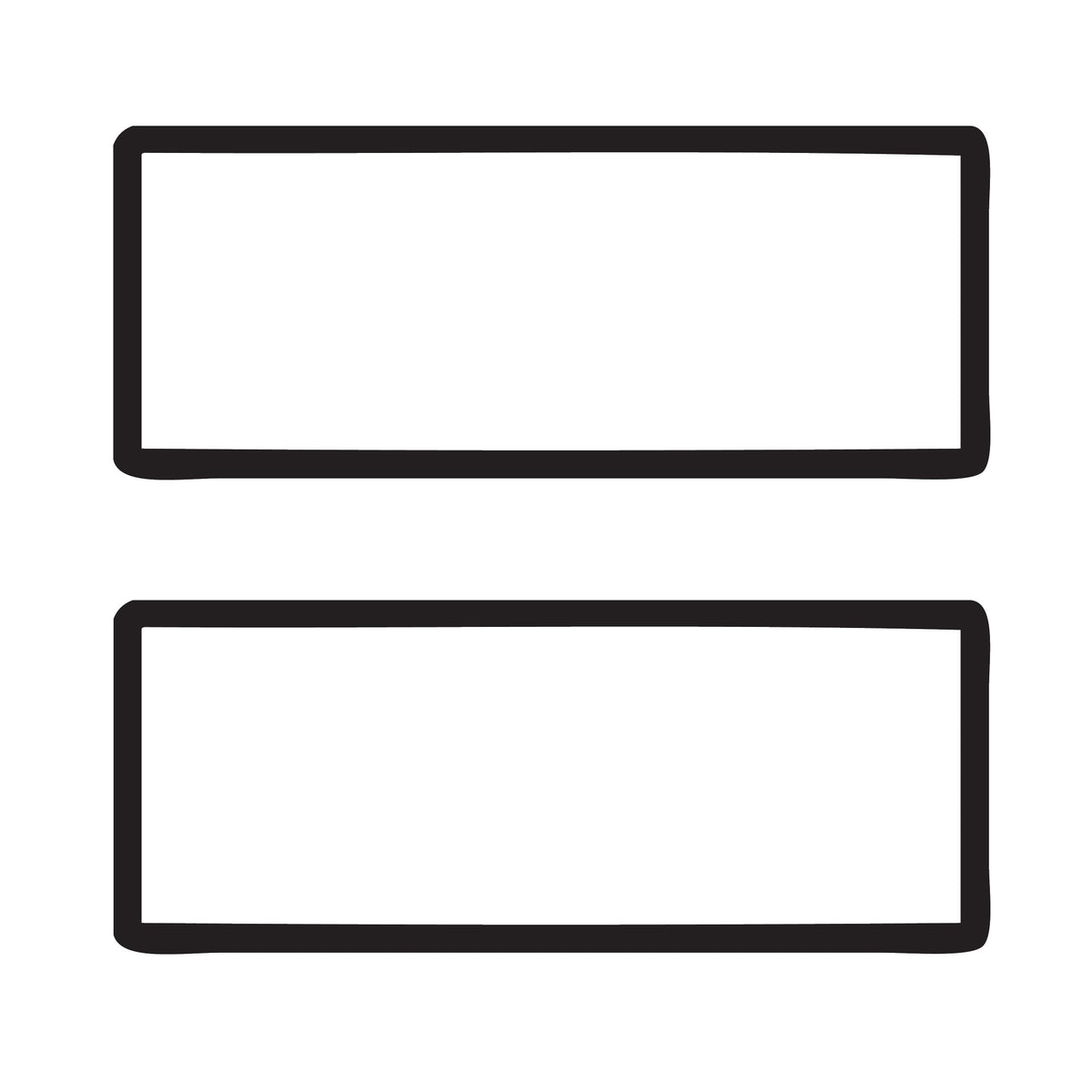 PAIR Black Polymer Number Plate Frames. Suits 6 Digit Number Plates