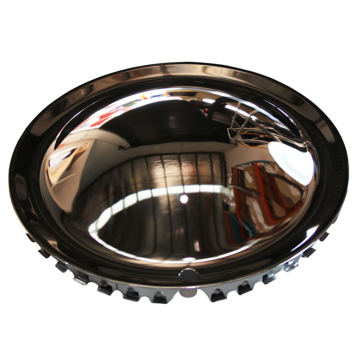 TFI Racing TFI-CF-10844 Full Moon 14" Smoothie Style Chrome Steel Hot Rod Hubcaps Wheel Cover