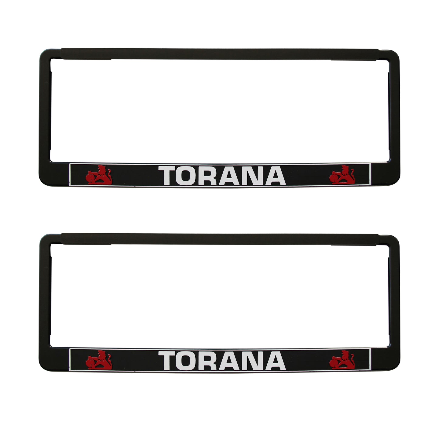 PAIR Torana Polymer Number Plate Frames. Suits 6 Digit Number Plates