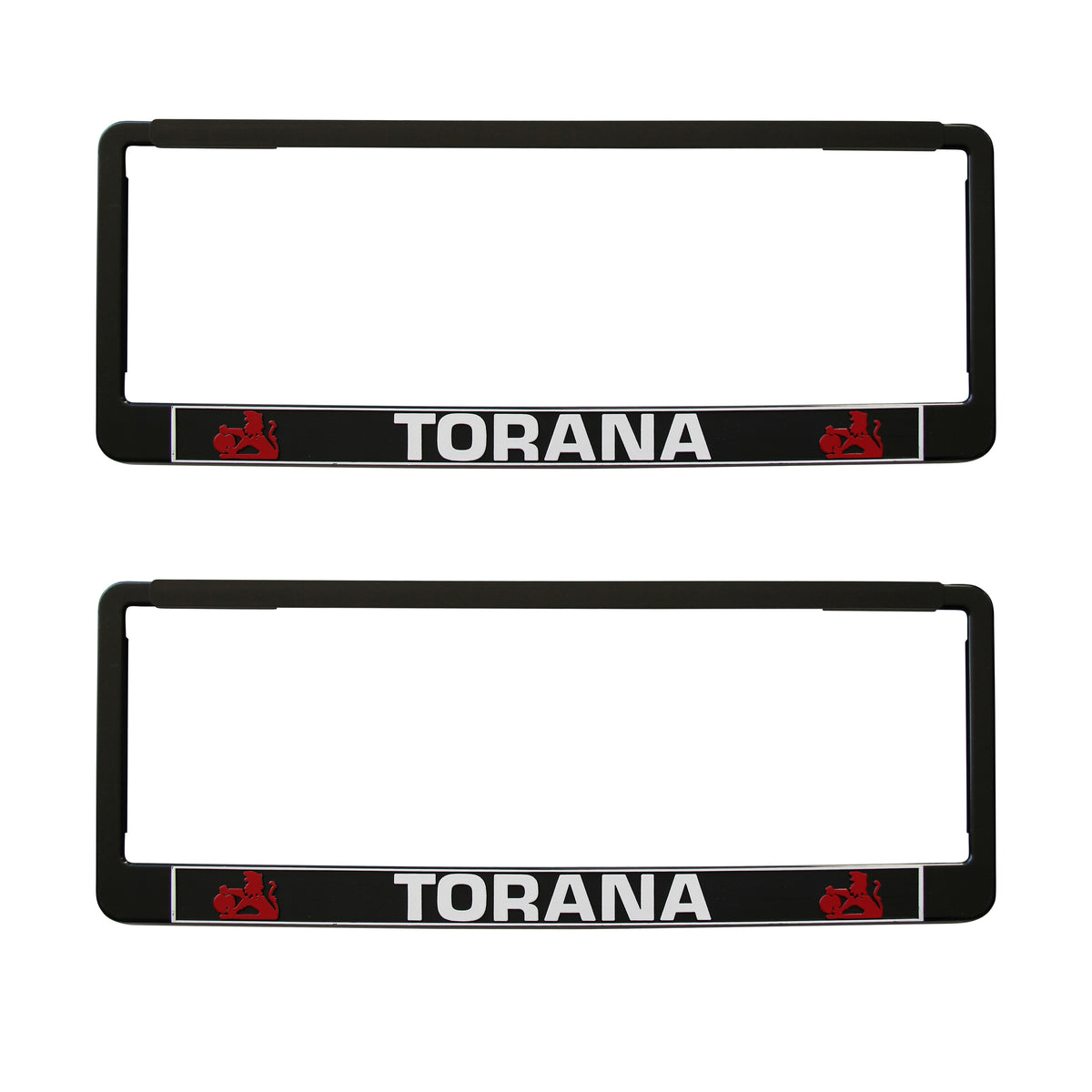 PAIR Torana Polymer Number Plate Frames. Suits 6 Digit Number Plates