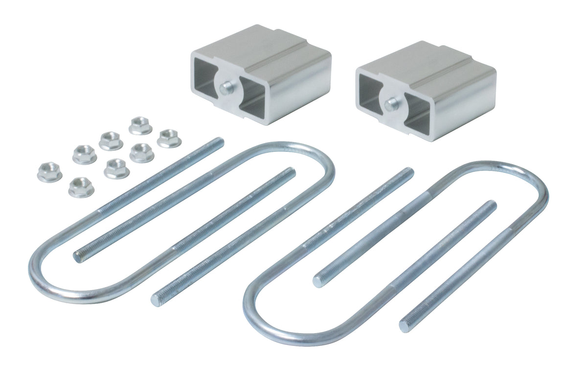 Lowering Block Kit 4" (100mm), 13mm Locating Pins, 75mmx12mm Ubolts - Mazda B2000/B2500/B2600E1600/E2000, Chrysler Valiant Charger, Ford Courier/Econovan, Mitsubishi Galant, Holden H Series, Mitsubishi Lancer, Ford Mustang 6 Cyl and V8 70mm Axle