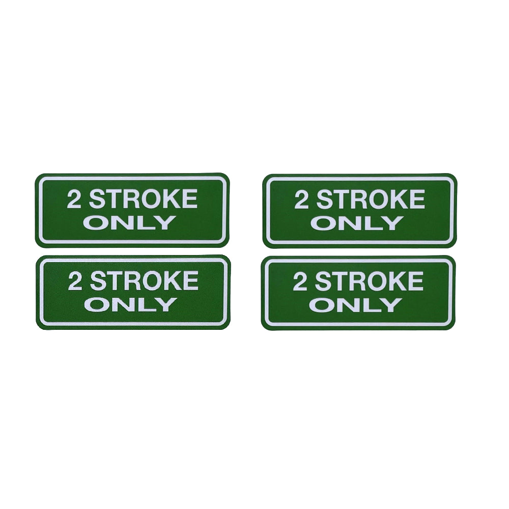 '2 Stroke Only' Decal Set - Small