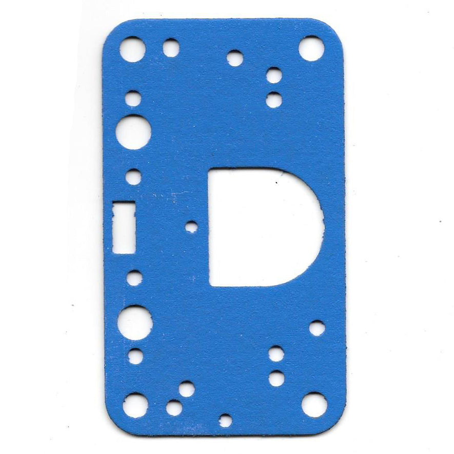 Holley Carburettor Gasket Metering Squarebore Block - Blue Non Stick (Ref. Fuelmiser HYP46)