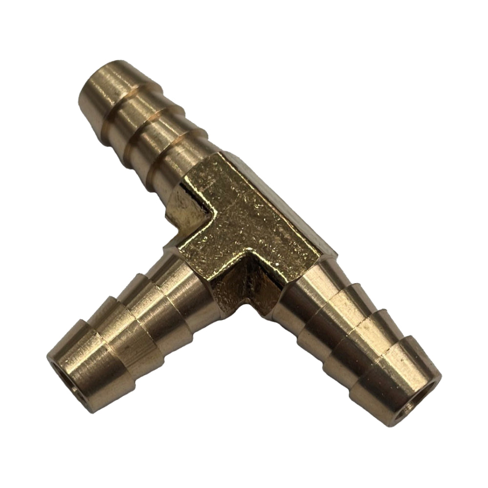 TFI Racing | TFI-BT516 | 3-Way Brass Tee Piece 5/16" (7.9mm) Barbed Hose Tube Ends