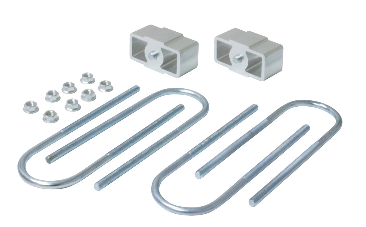 Lowering Block Kit 2" (50mm), 13mm Locating Pins, 75mmx12mm Ubolts - Mazda B2000/B2500/B2600/E1600/E2000, Chrysler Valiant Charger, Ford Courier/Econovan,Holden H Series, Mitsubishi Galant/Lancer, Ford Mustang 6 Cyl V8 70mm Axle