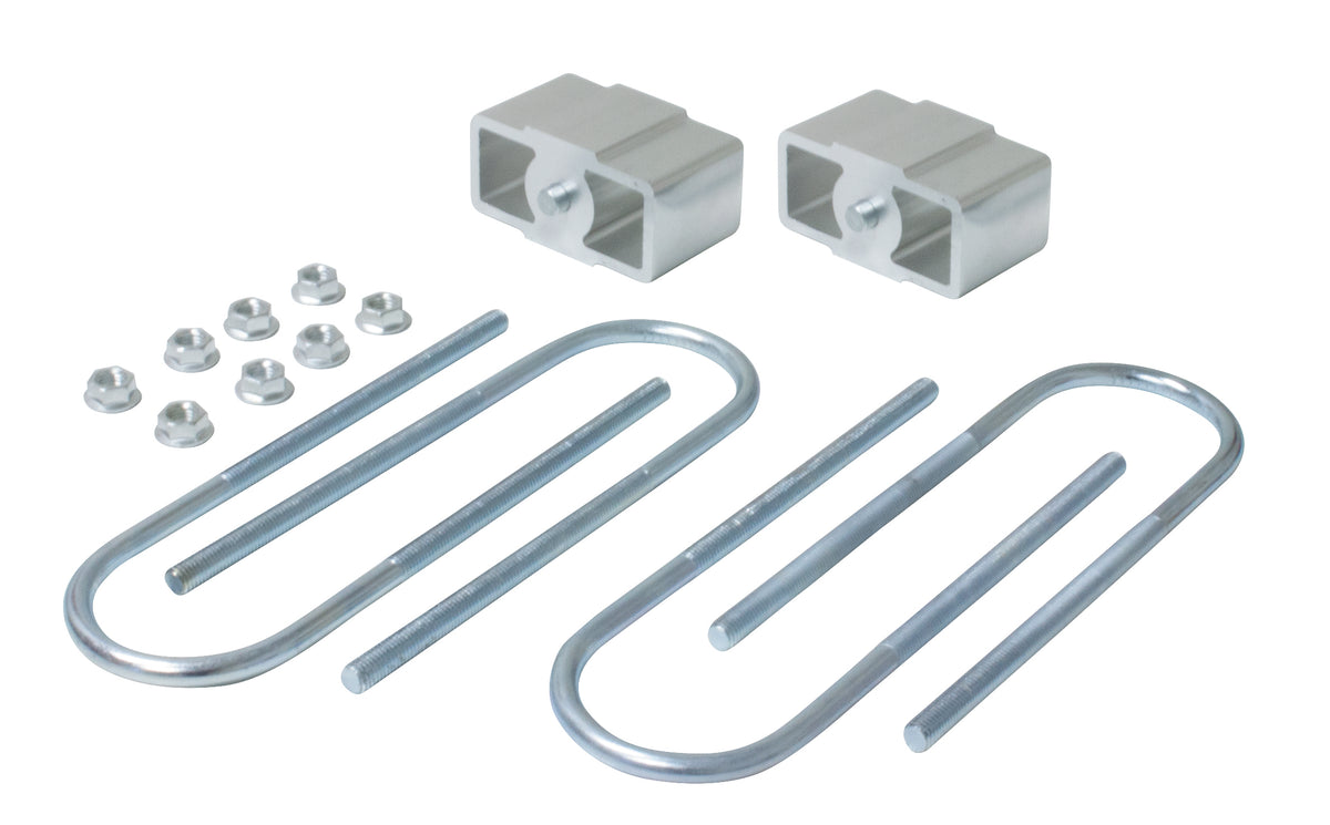 Lowering Block Kit 2.5" (63mm), 13mm Locating Pins, 75mmx12mm Ubolts - Mazda B2000/B2500/B2600/E1600/E2000, Chrysler Valiant Charger, Ford Courier/Econovan,Holden H Series, Mitsubishi Galant/Lancer, Ford Mustang 6 Cyl V8 70mm Axle