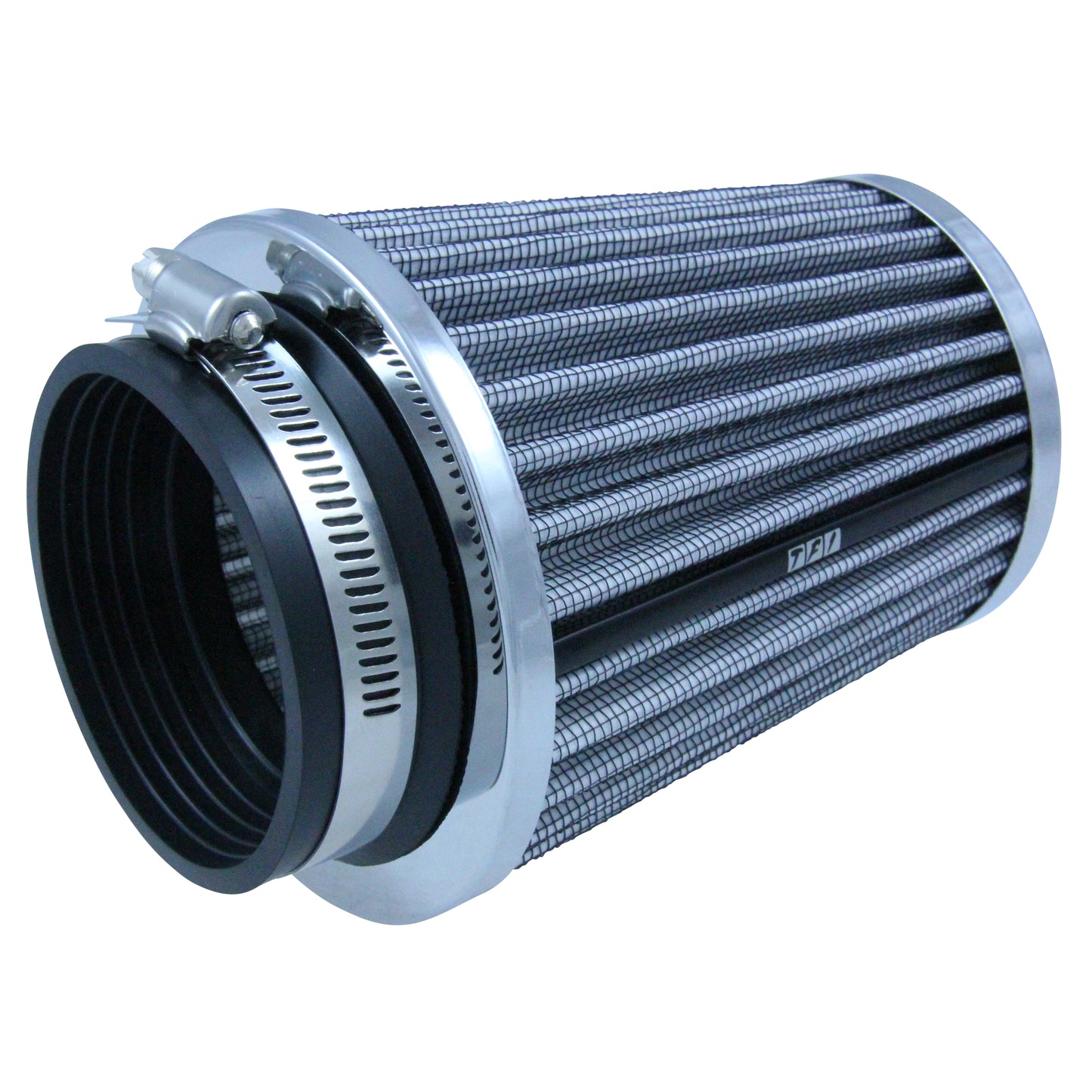 Mini Stack Pod Air Filter 3 inch ID Neck- Chrome End