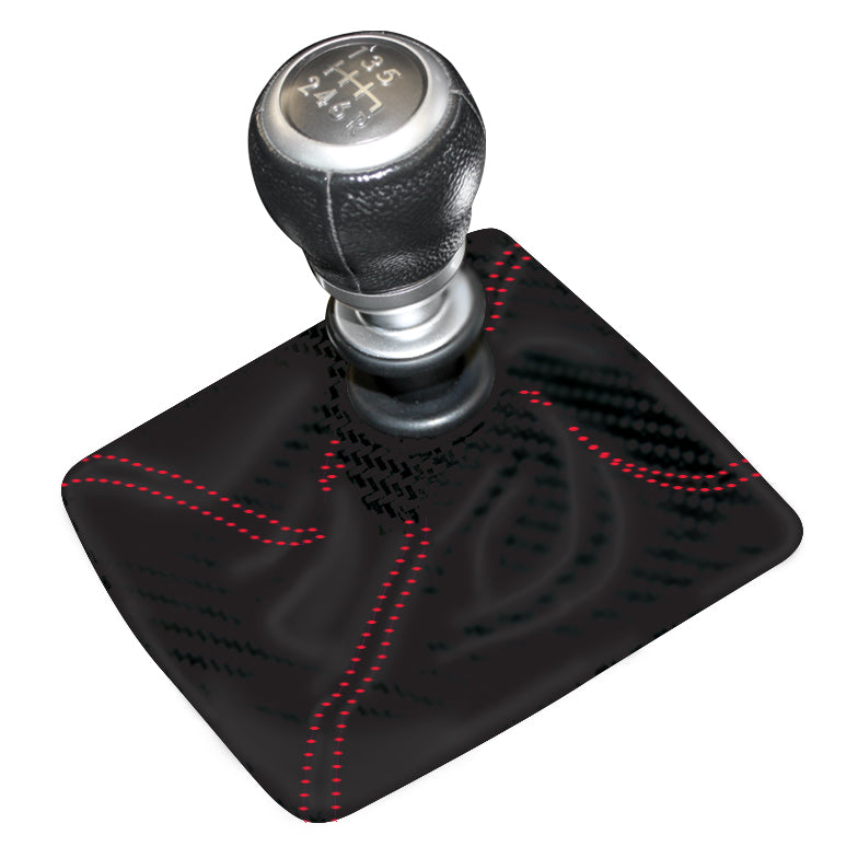 TFI Racing TFI-6286 Shift Boot Black with Red Stiching 135mm x 135mm Opening Commodore/Subaru