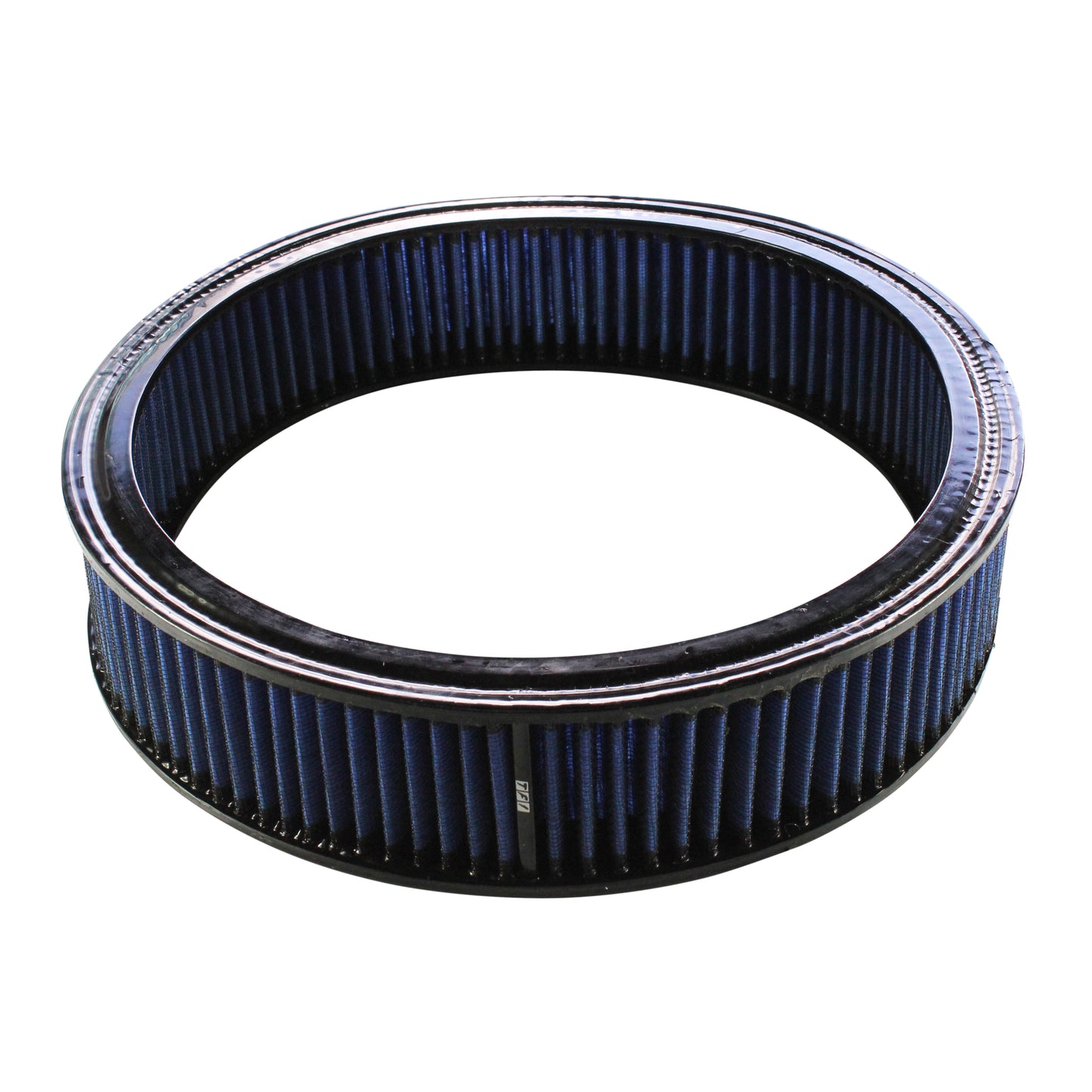 Air Cleaner Filter Element Blue 14" Wide 3" Tall Round High Performance Cotton
