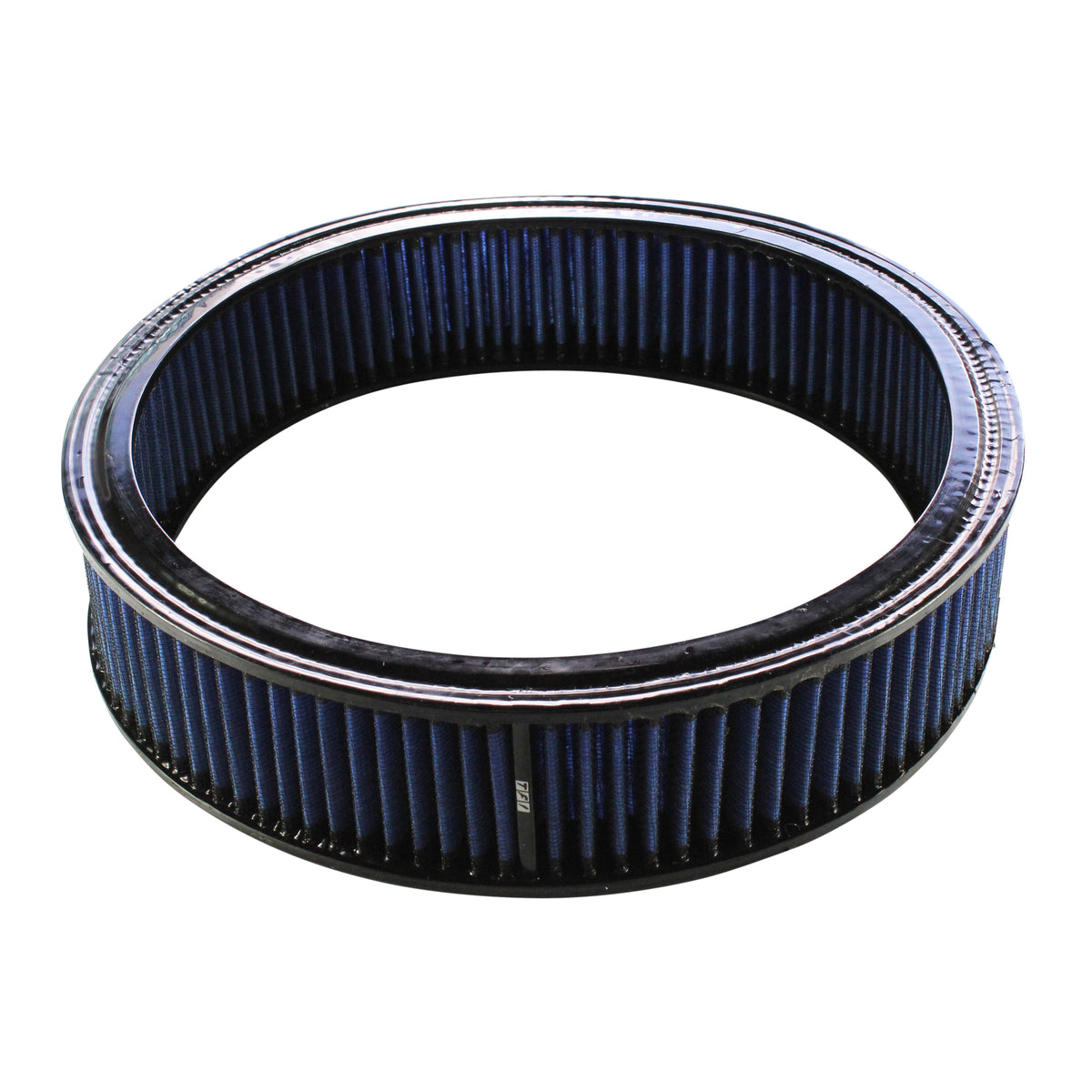 Air Cleaner Filter Element Blue 14" Wide 3" Tall Round High Performance Cotton