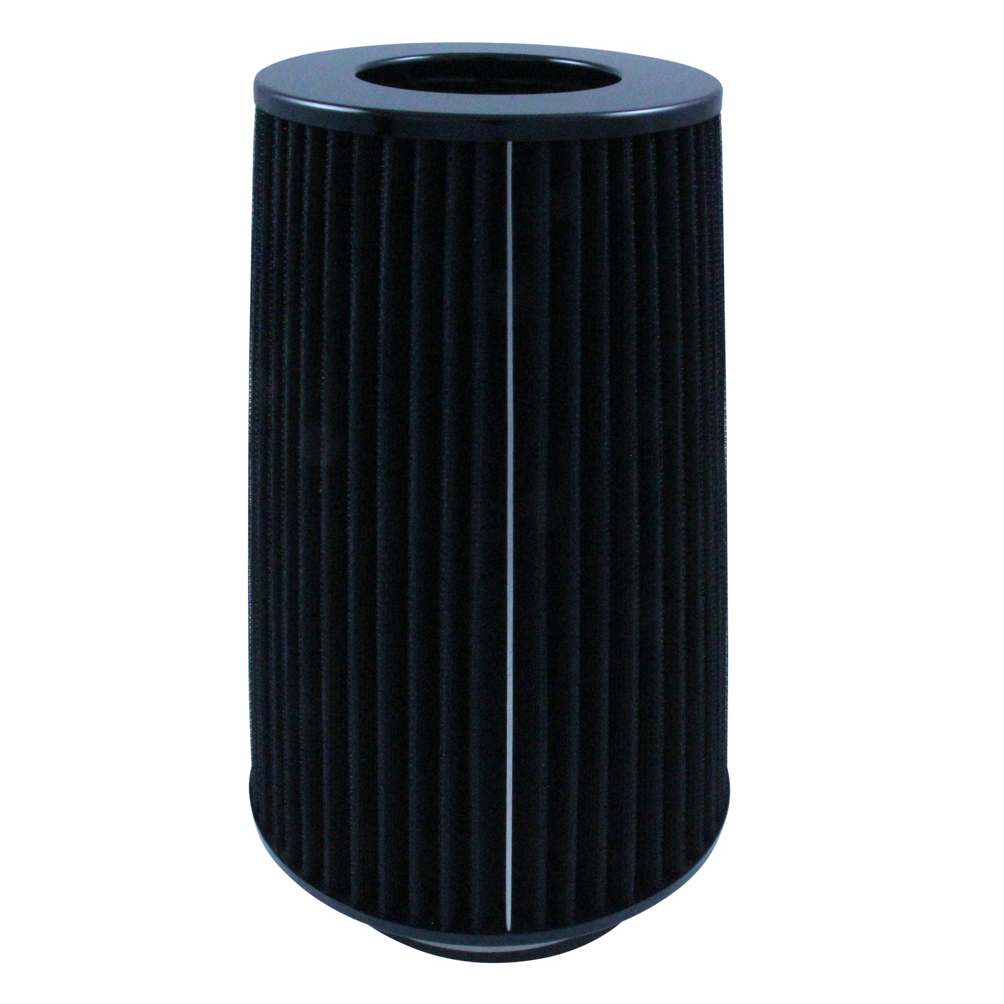Conical High Flow Air Filter Multi Fit 3"-3.5"-4". 10" Tall All Black