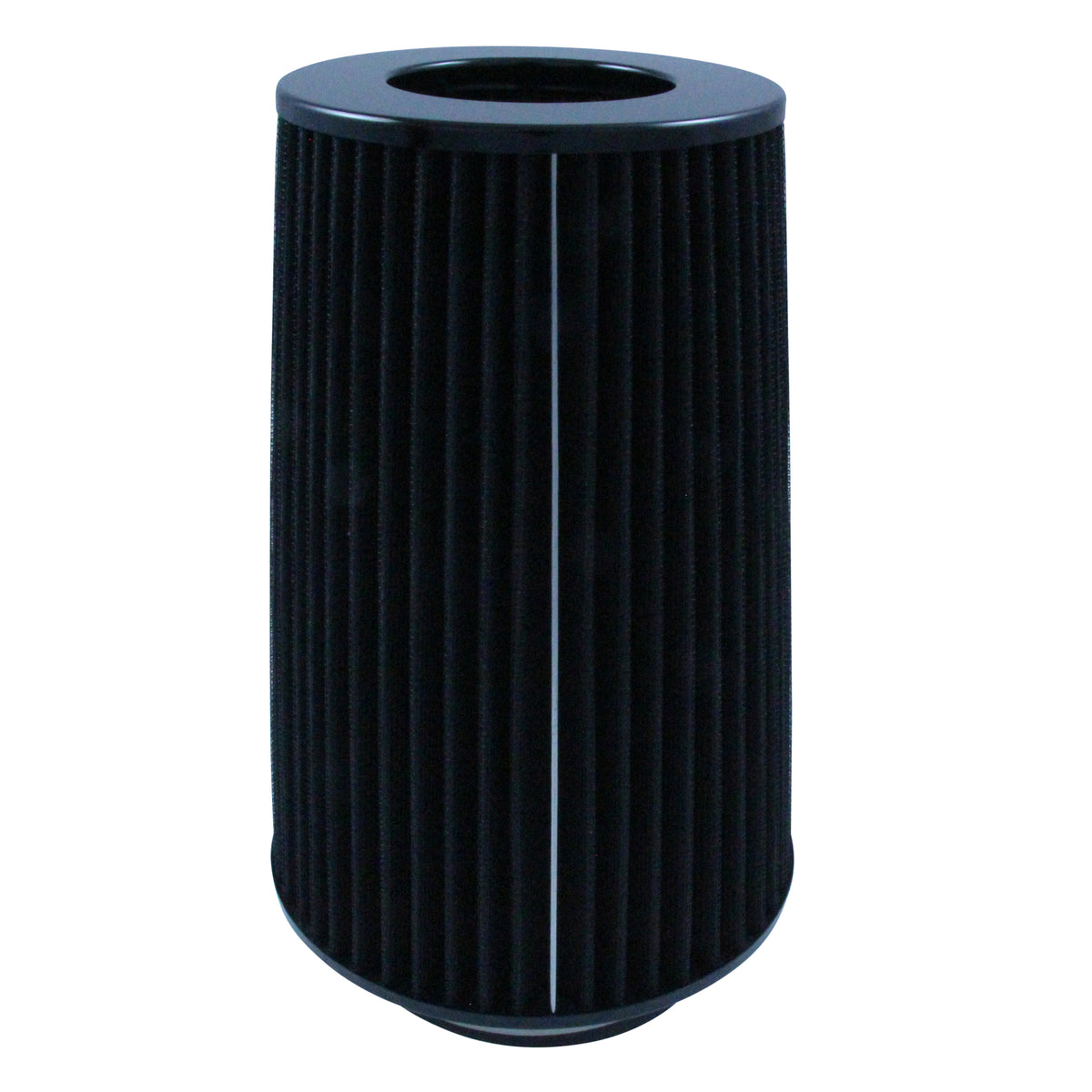 Conical High Flow Air Filter Multi Fit 3"-3.5"-4". 10" Tall All Black