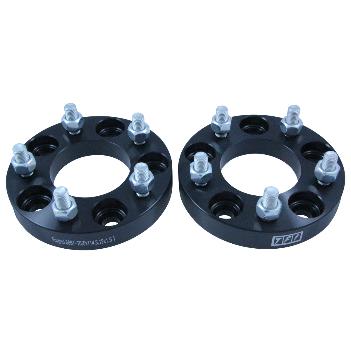 Bolt On Billet Wheel Spacer Kit 25mm Thick Size 5x114.3PCD 12mmx1.5 Stud