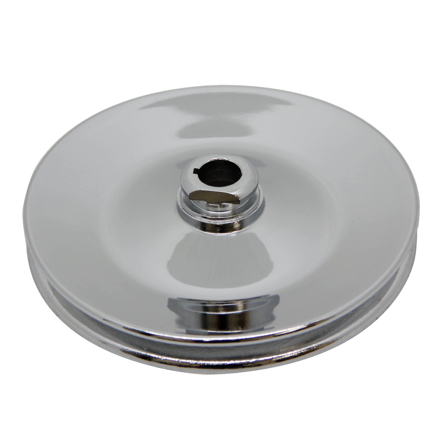 Pulley GM Power Steering Single Groove Chrome Steel 5/8" Shaft 5-3/4" Diam