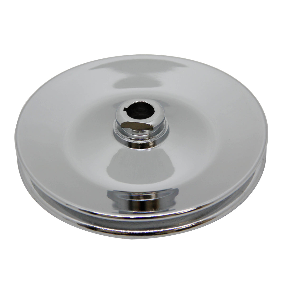Pulley GM Power Steering Single Groove Chrome Steel 5/8" Shaft 5-3/4" Diam