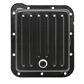 Transmission Pan Ford C4 Deep 4" Depth Black Steel Finned Case Fill