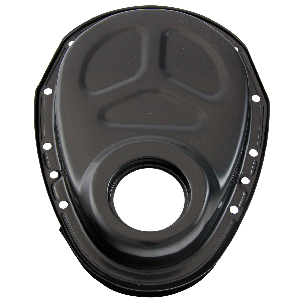 TFI Racing TFI-69-230 Timing Cover Chevrolet Small Block 283-305-327-350-400 Roller Cam Black Steel