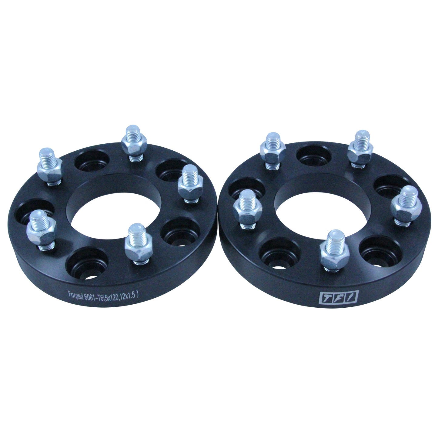Bolt On Billet Wheel Spacer Kit 25mm Thick Size 5x120PCD 12mmx1.5 Stud