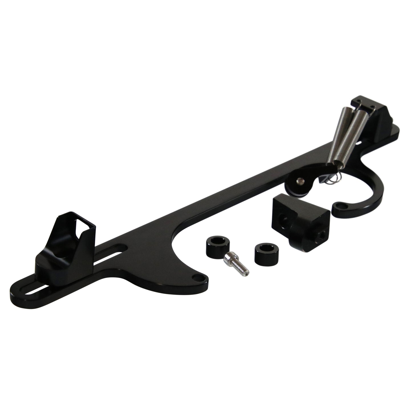 TFI Racing 69-201 Throttle Cable Bracket Holley 4150/4160 series + Edelbrock Square Flange Carbs Billet Aluminium Black