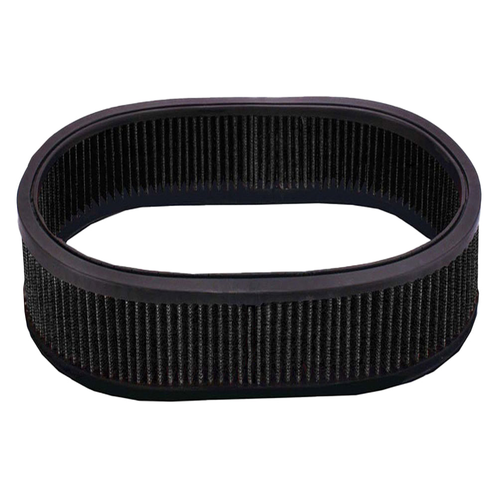 Air Filter Element Black 12"Inch Long 4"Inch Tall Oval High Performance Cotton