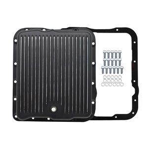 Transmission Pan GM Turbo 700R4/4L60/4L60E Black Alloy 2-7/8" Extra Deep Fins