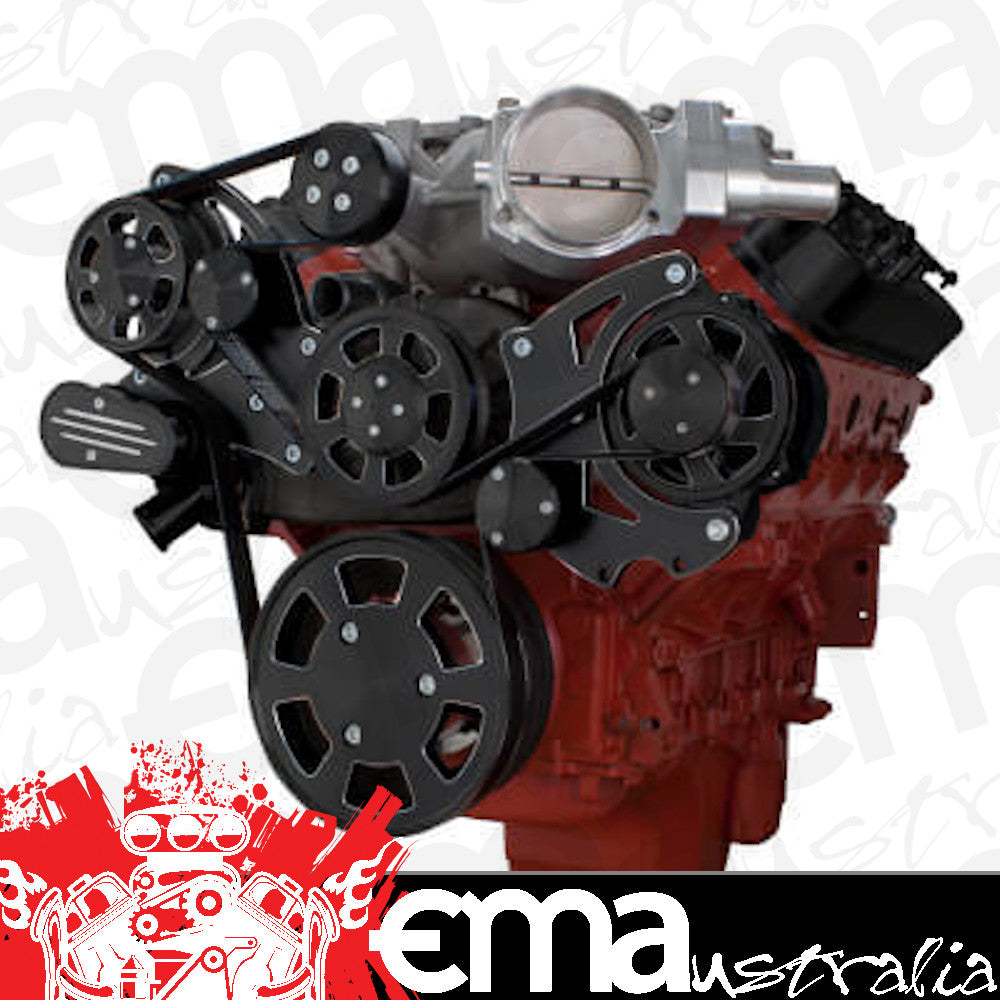 CVF BD-LSA-WRAPTOR-ALT Black Diamond Chevy LSA and LS9 Serpentine Kit - Alternator
