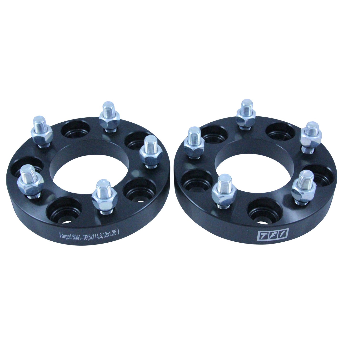 Bolt On Billet Wheel Spacer Kit 25mm Thick Size 5x114.3PCD 12mmx1.25 Stud